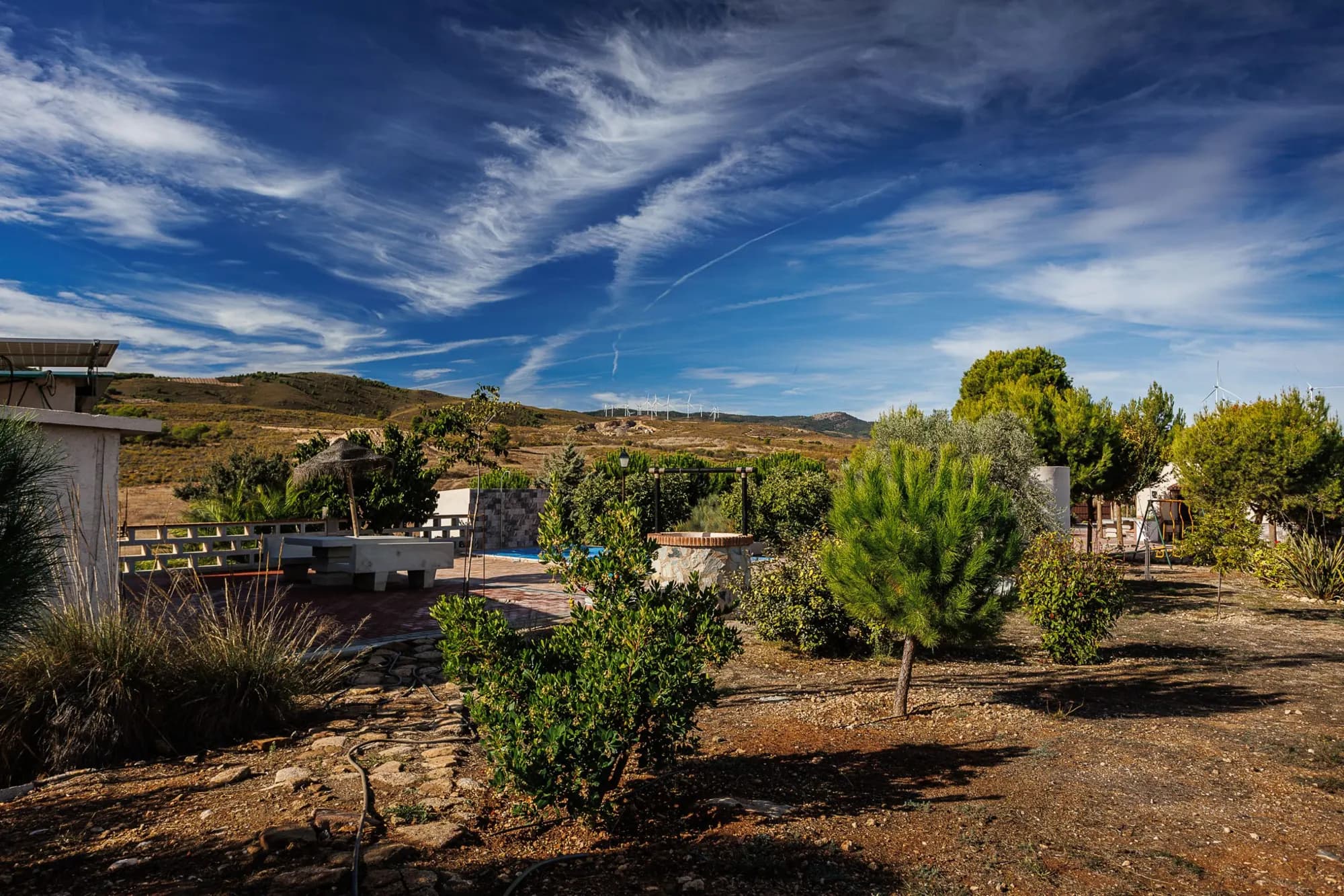 Vista del valle desde la finca