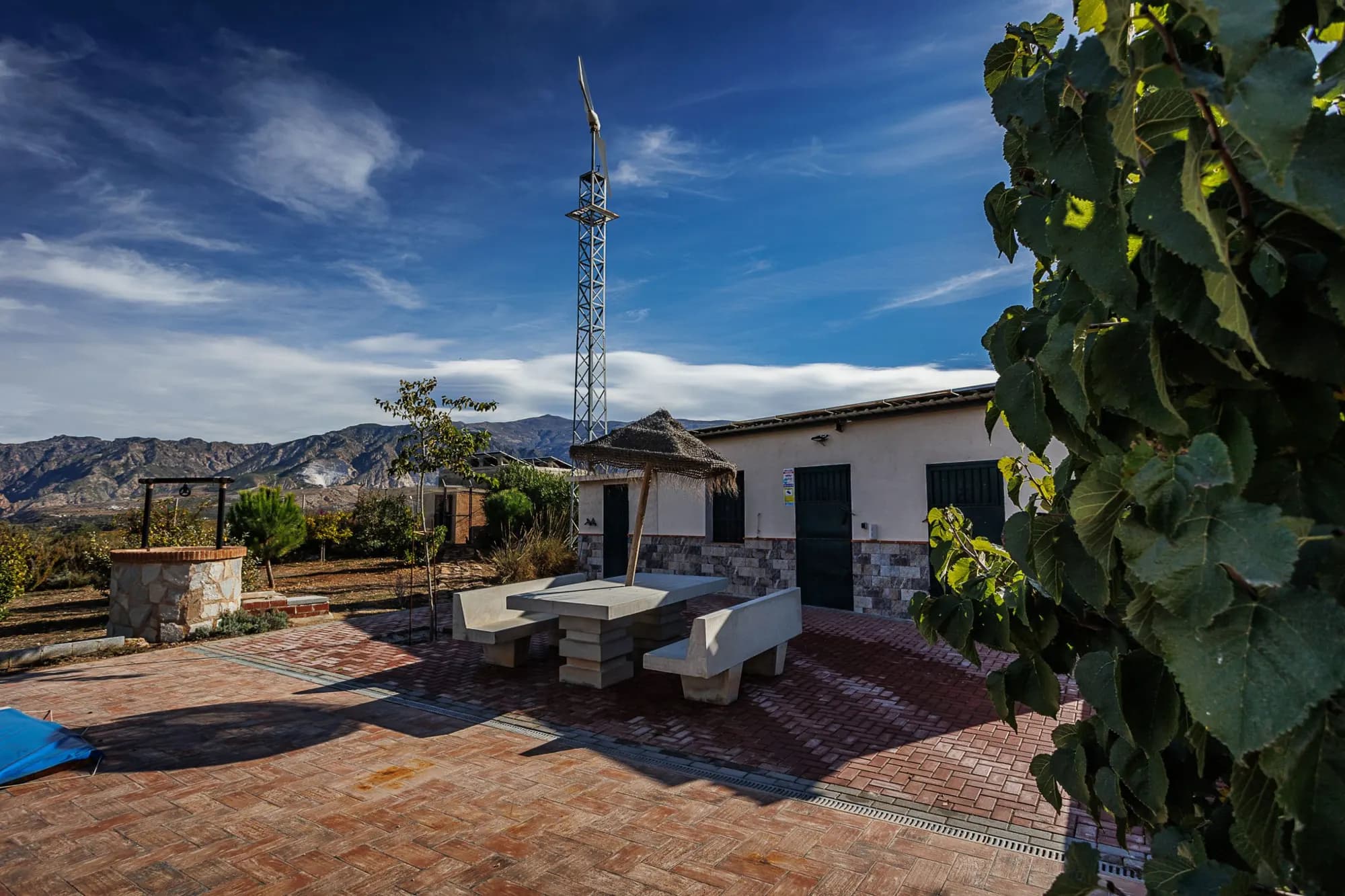 Rincón exterior junto a la casa